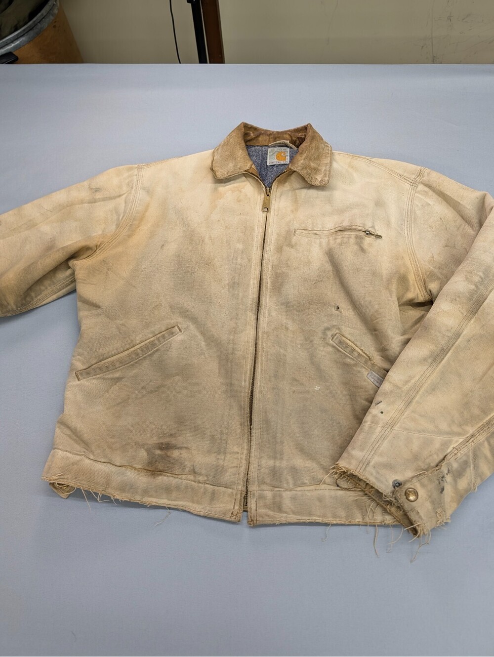 Carhartt Detroit Jacket Distressed 100th Anniversary Blanket